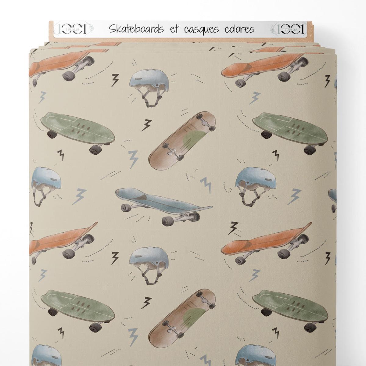 tissu-skateboards-et-casques-colors