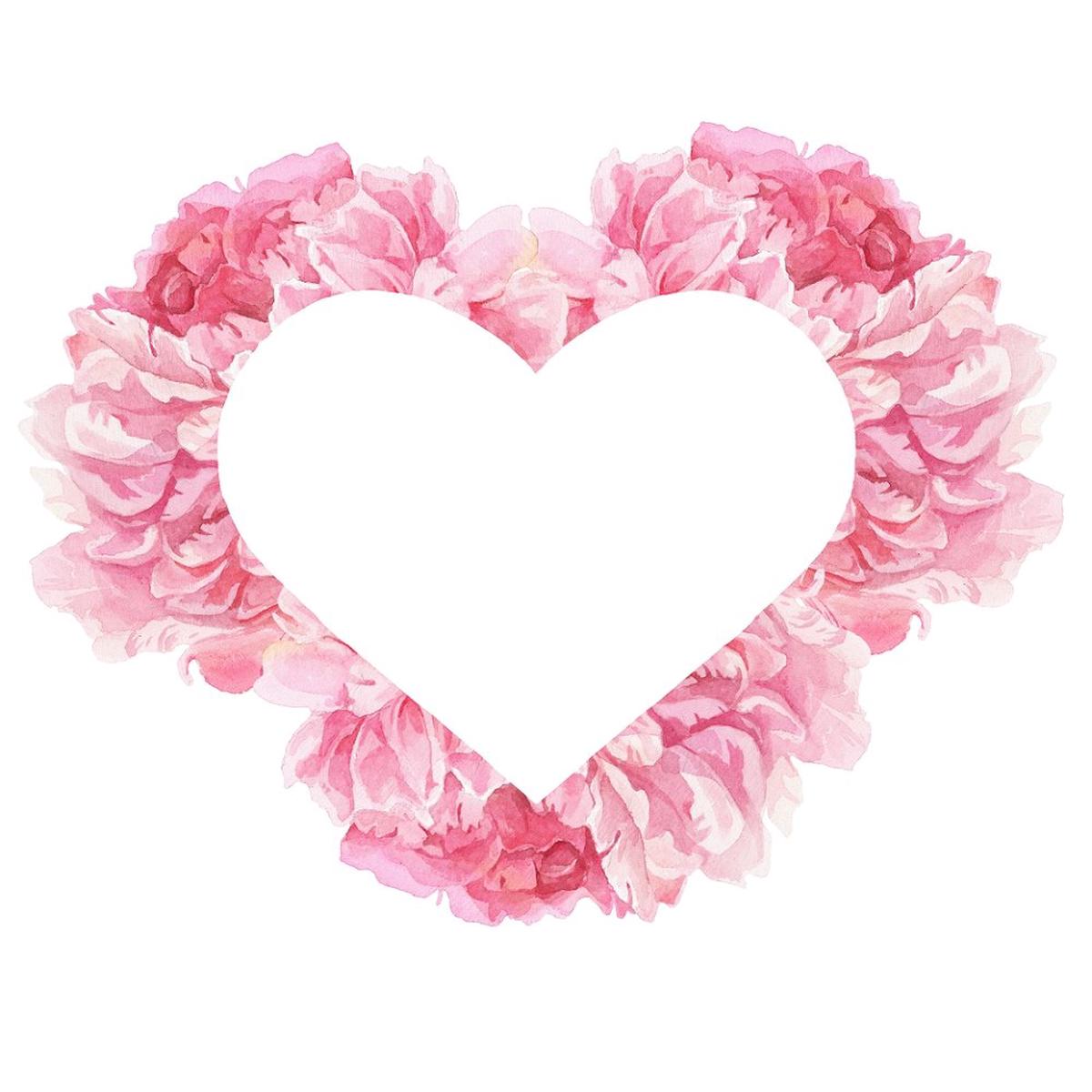 tropical-love-floral-heart-fabric-panel