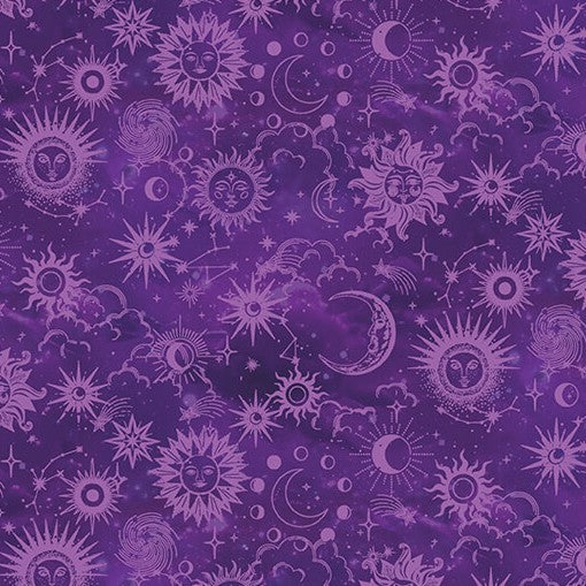 benartex-celestial-skies-sun-tonal-violet