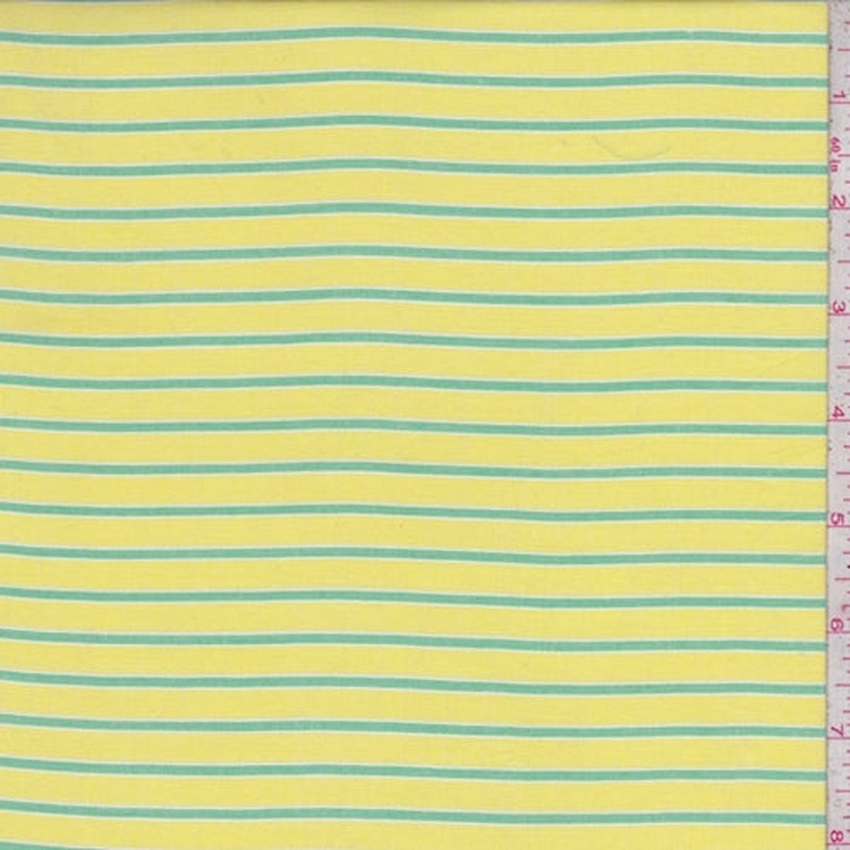 1-yd-pc-lemon-lime-stripe-rayon-challis-fabric