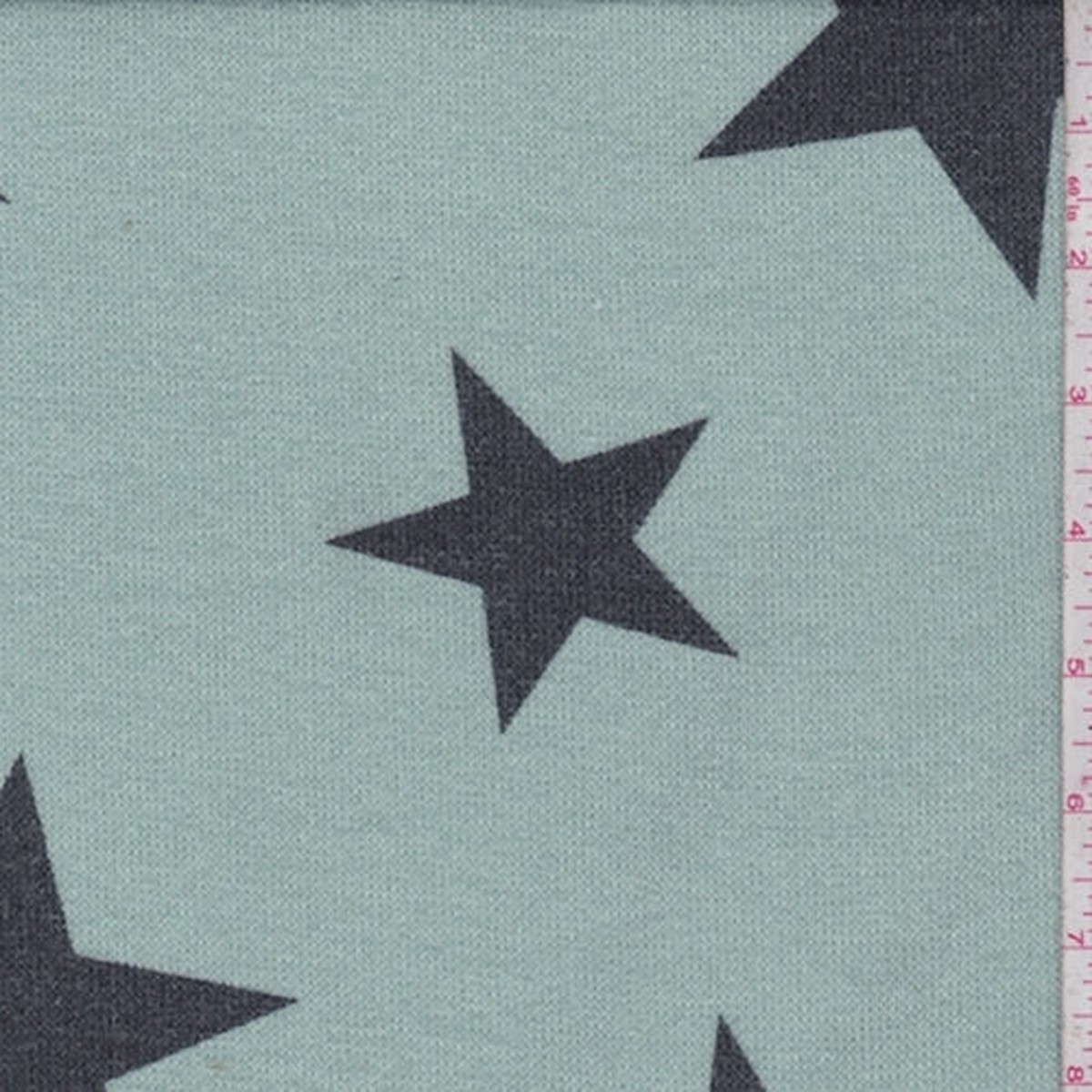 2-1-2-yd-pc-seafoam-black-star-sweater-knit-fabric
