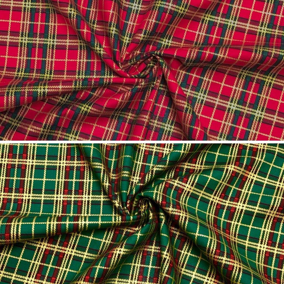 christmas-checkered-cotton-fabric
