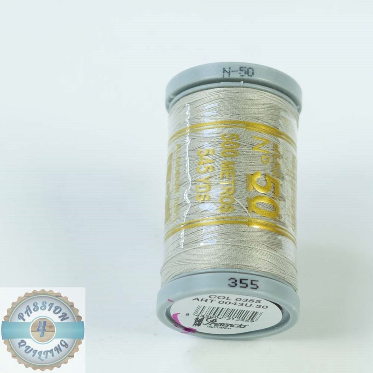 presencia-cotton-quilting-thread-50wt-500m-colour-355-light-grey