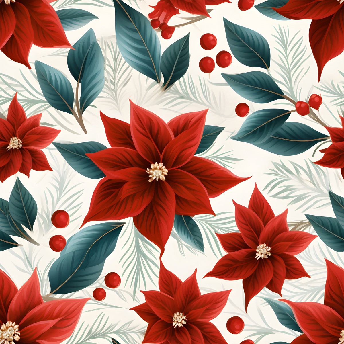 poinsettia-blooms-pattern-8-quilting-cotton-fabric