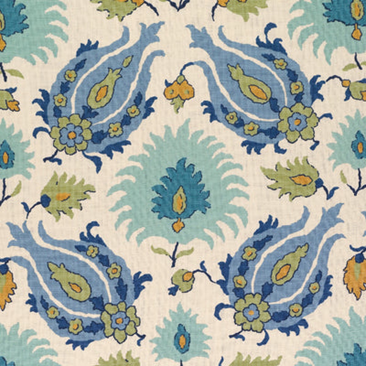 kashmiri-linen-print-peridot-aquamarine-fabric