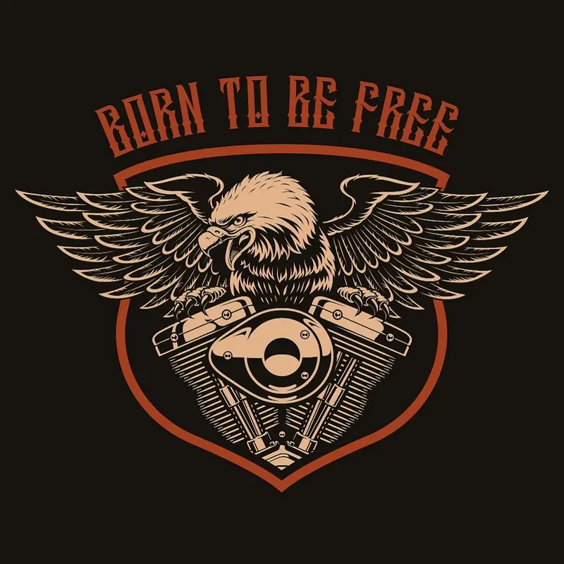 born-to-be-free-eagle-fabric-panel