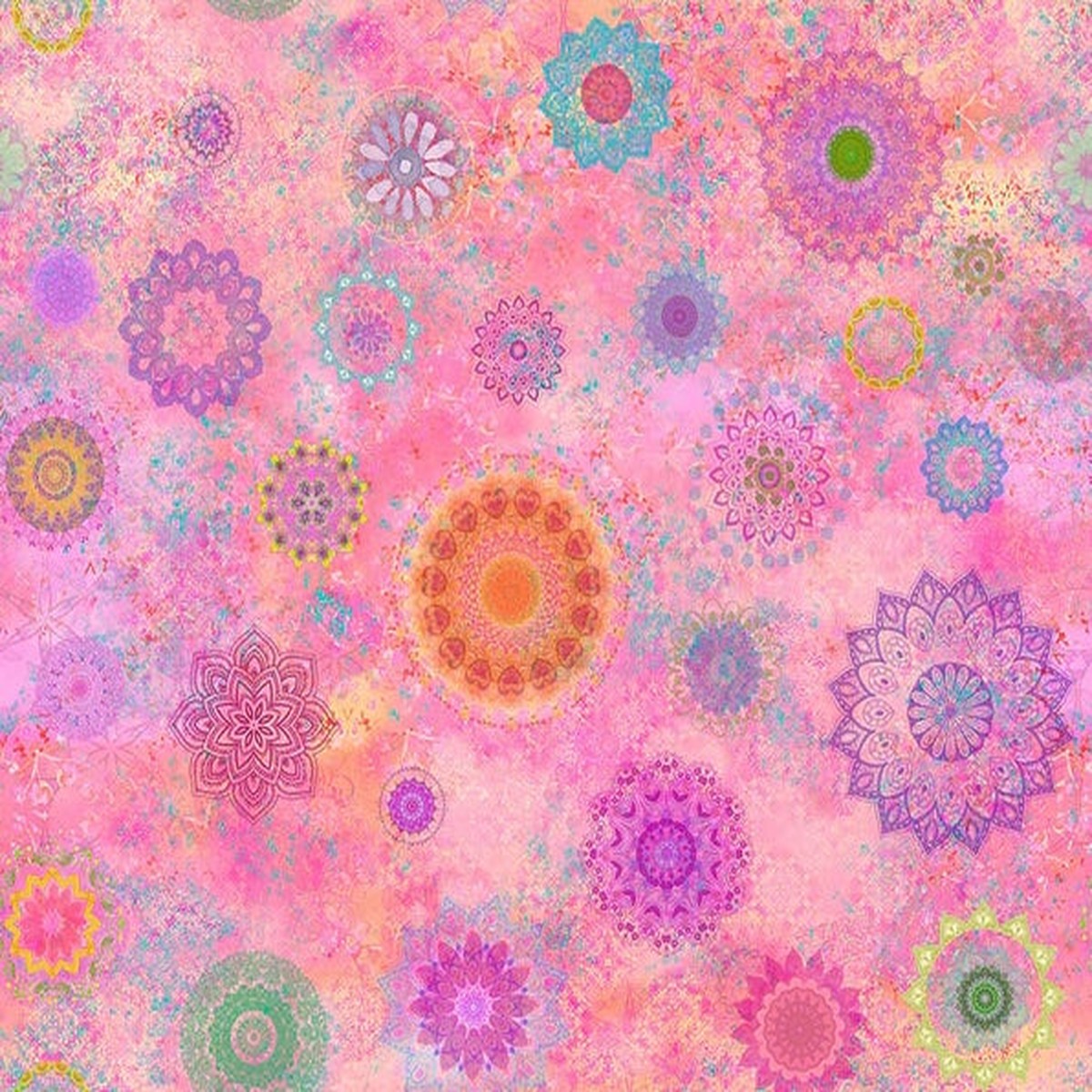 clothworks-fabric-lily-pond-digital-mandalas-light-raspberry-sold-by-the-half-yard