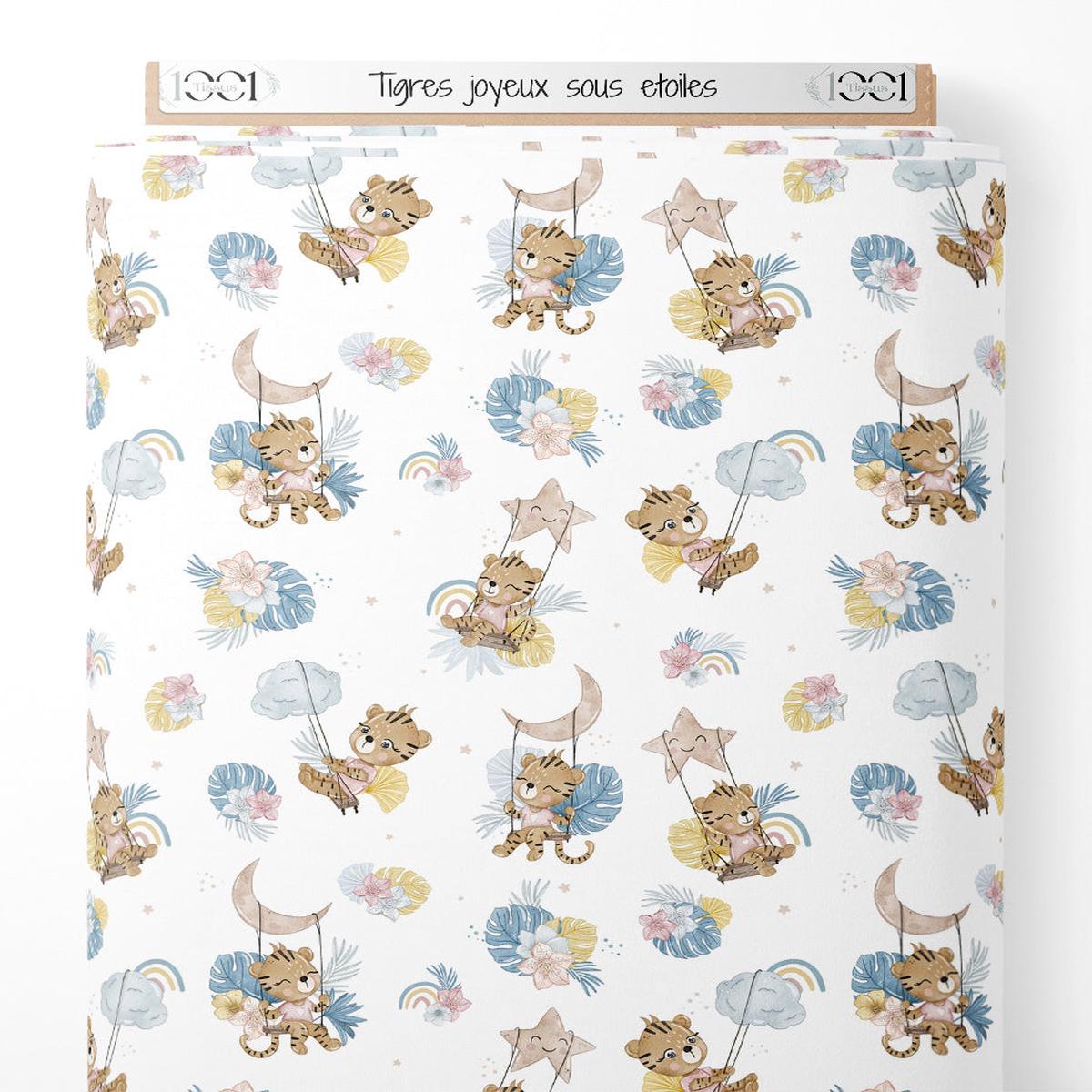 tissu-tigres-joyeux-sous-toiles