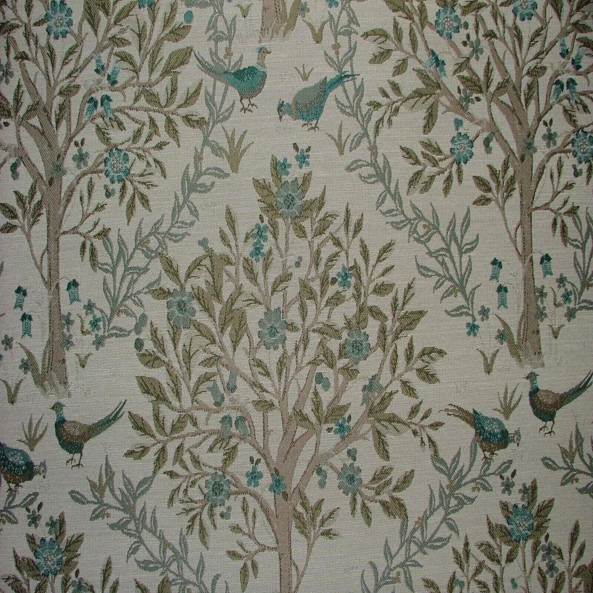28-metre-pheasants-in-the-trees-teal-jacquard-fabric-curtain-cushion-furnishings