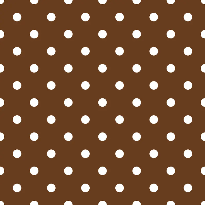 white-dots-fabric-chocolate