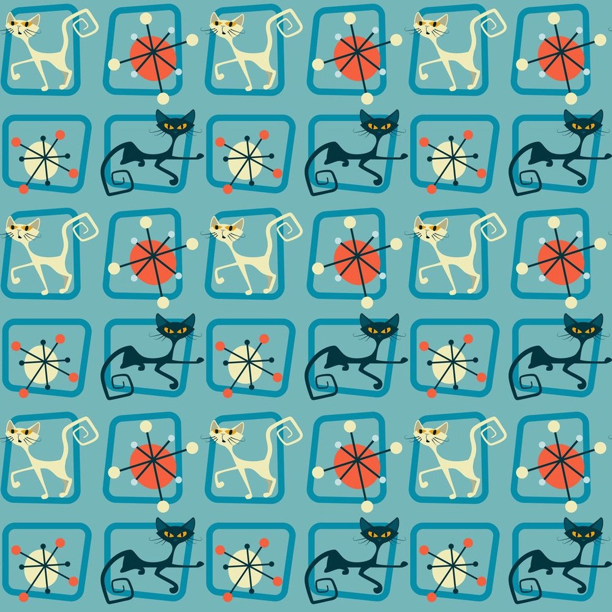 1950s-atomic-cats-pattern-9-fabric-blue