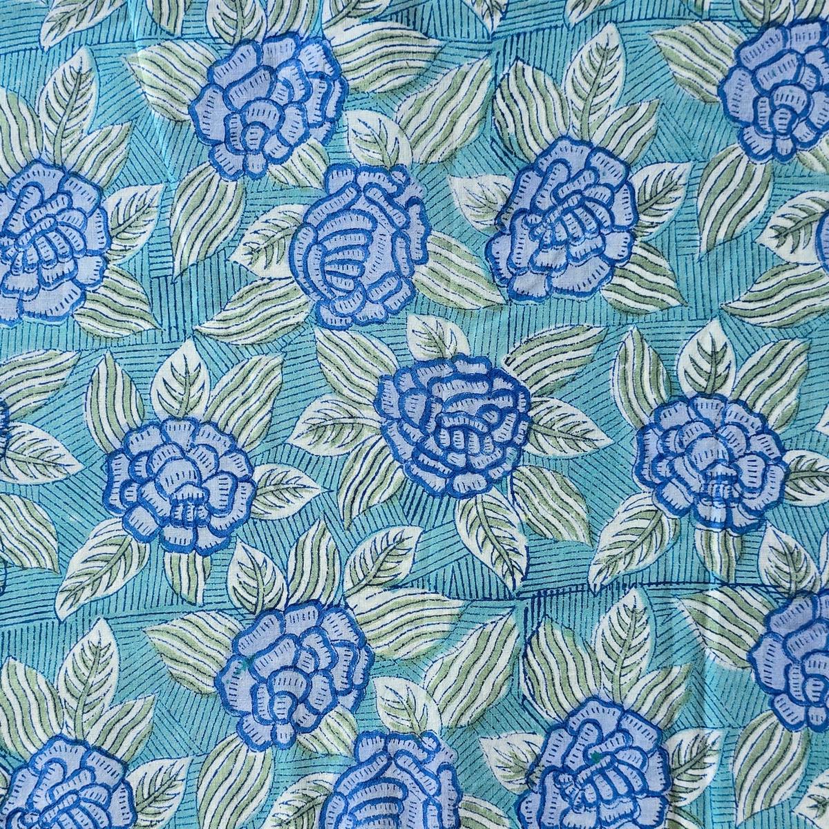 pure-cotton-jaipuri-light-blue-with-blue-rose-flower-jaal-hand-block-print-fabric