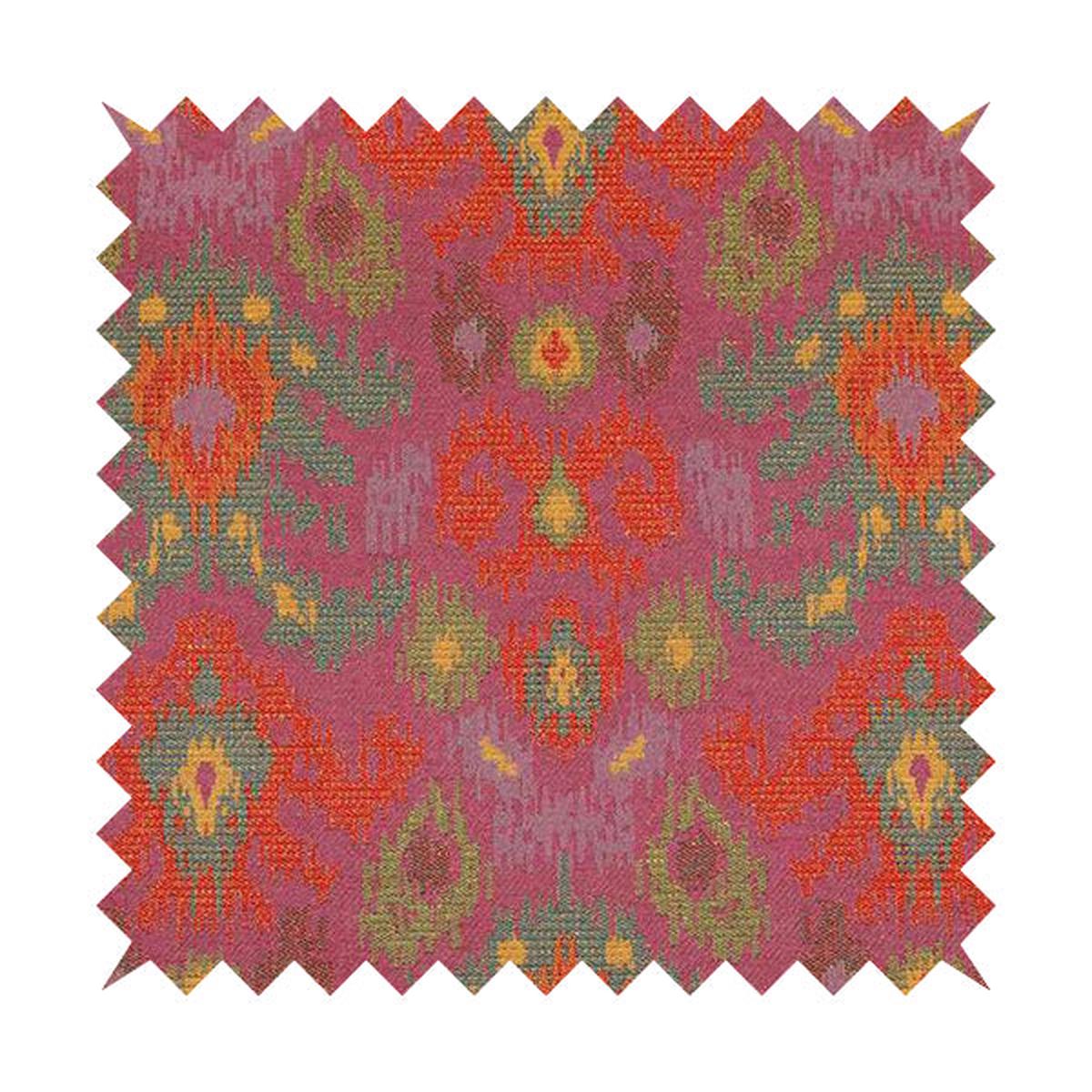 lombok-collection-of-damask-ikat-pattern-heavyweight-chenille-pink-colour-upholstery-fabric-ctr-366