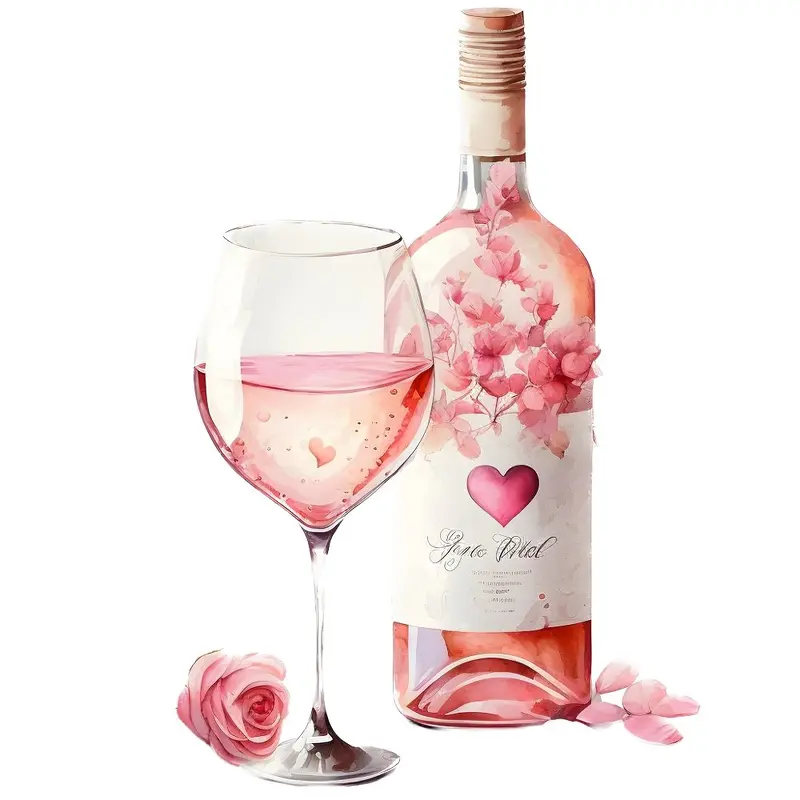 valentine-pink-wine-bottle-1-fabric-panel