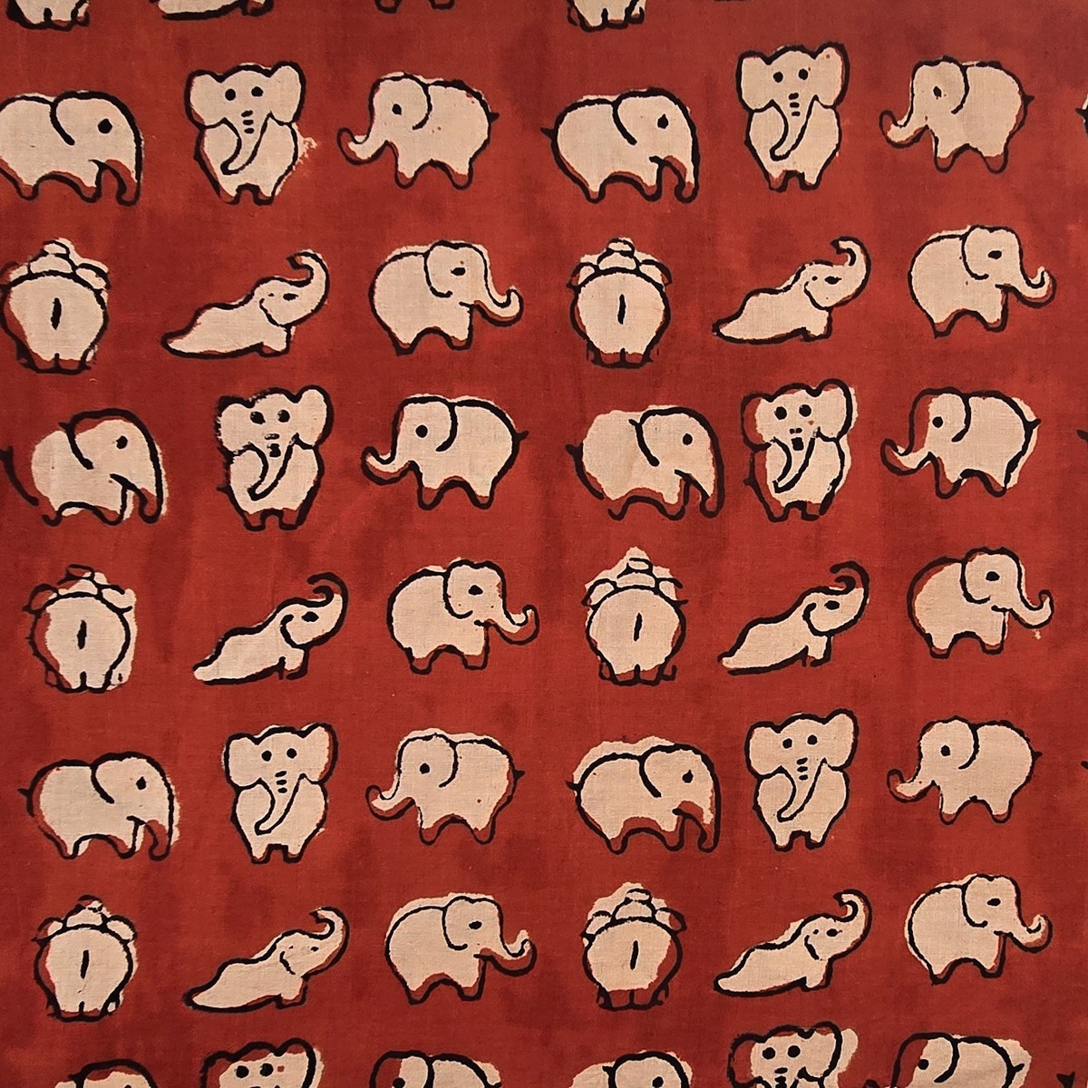 pure-cotton-bagru-maroon-with-cream-cute-elephant-motif-hand-block-print-fabric