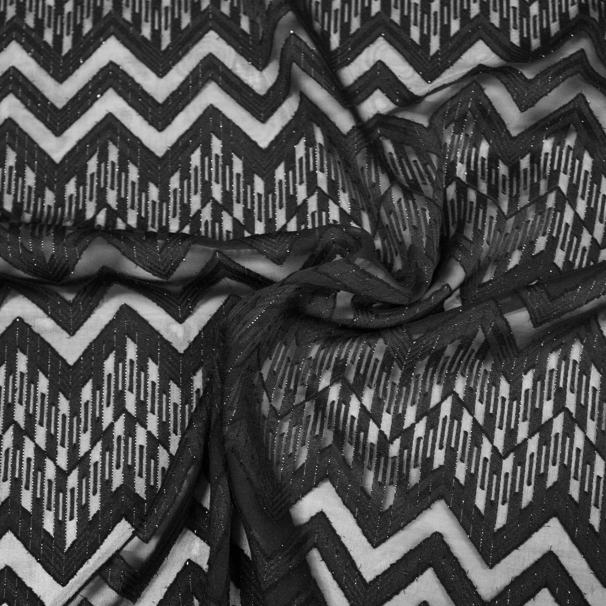 mabon-black-zigzag-polyester-voile-fabric