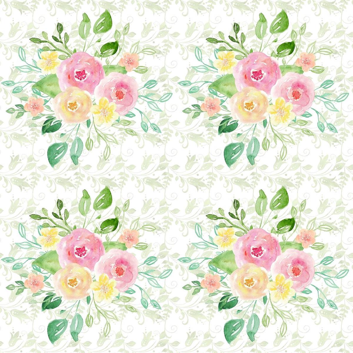 wild-flower-bouquet-on-vine-fabric