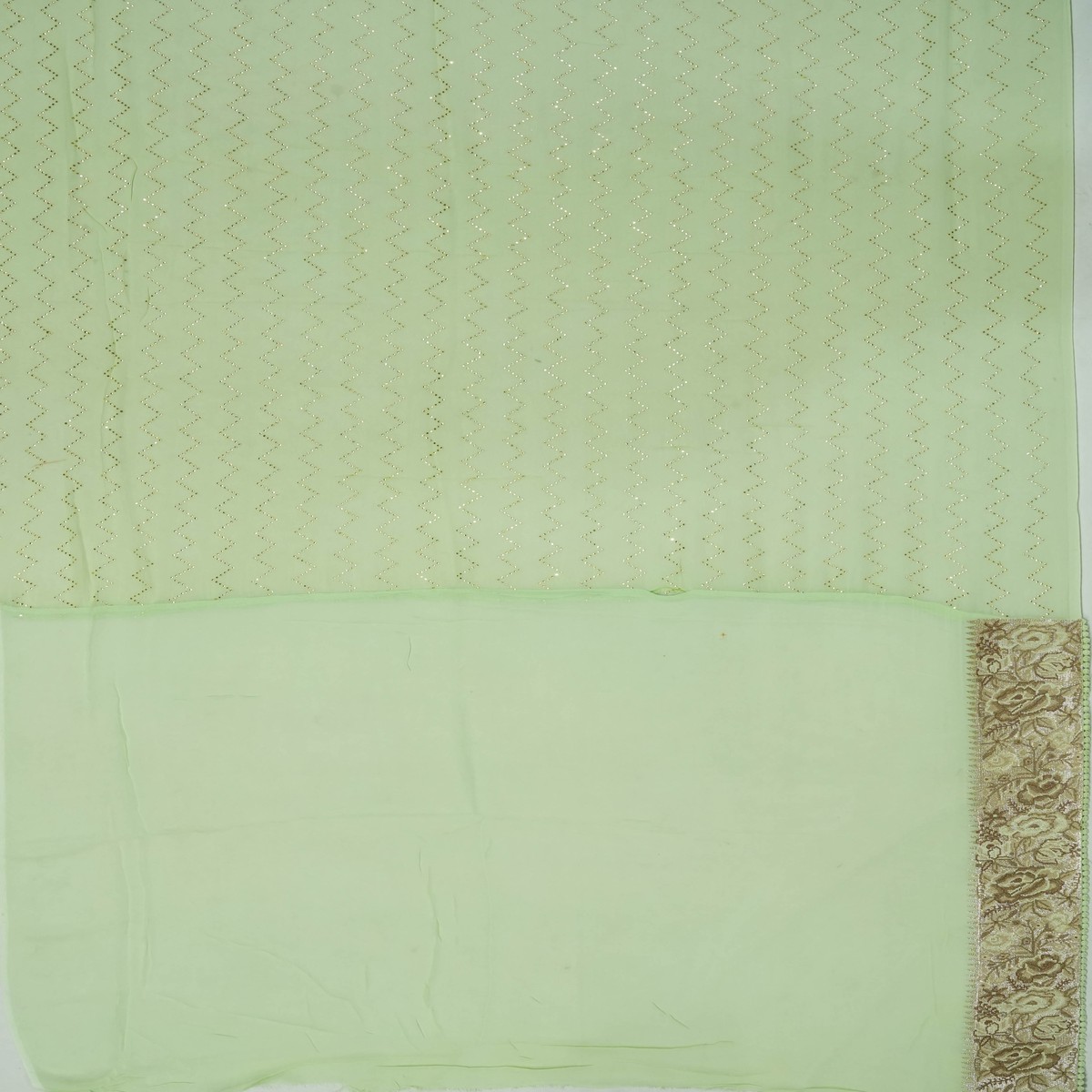 georgette-stone-work-pista-green-saree-with-embroidery-border