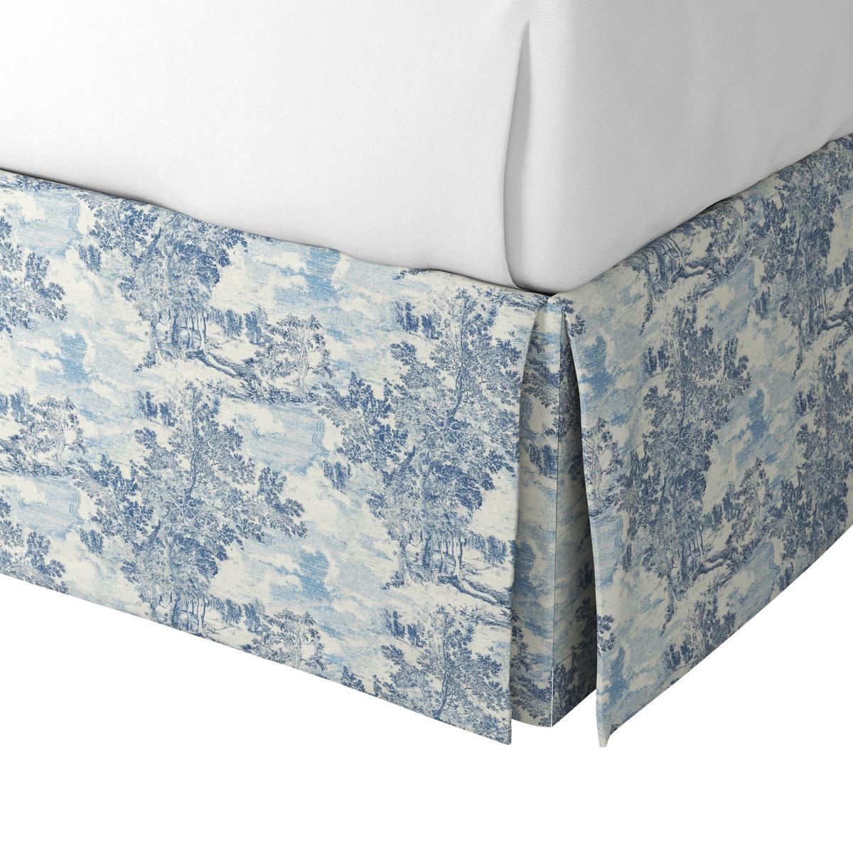 tailored-bedskirt-in-country-toile-sapphire
