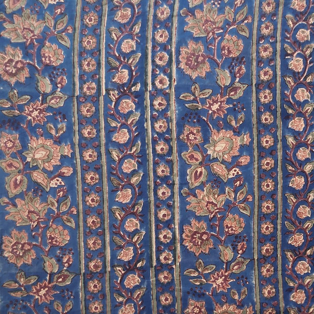 pure-mul-cotton-jaipuri-blue-with-flower-creeper-border-hand-block-print-fabric