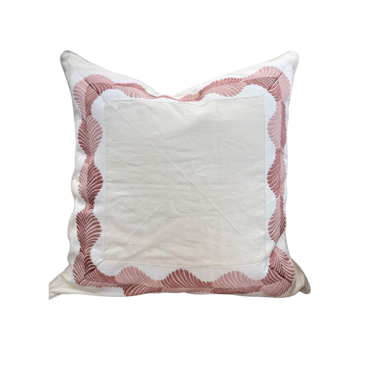 olivia-pink-on-cream-linen-pillow