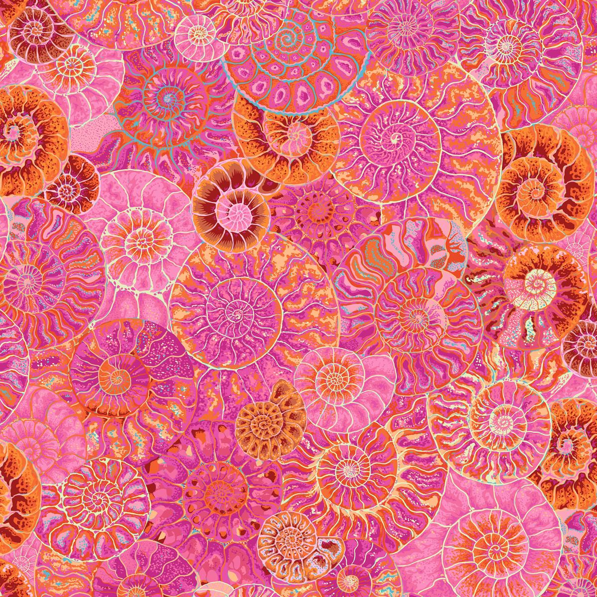 august-2024-ammonites-pink-by-philip-jacobs-for-the-kaffe-fassett-collective-pwpj128-pink
