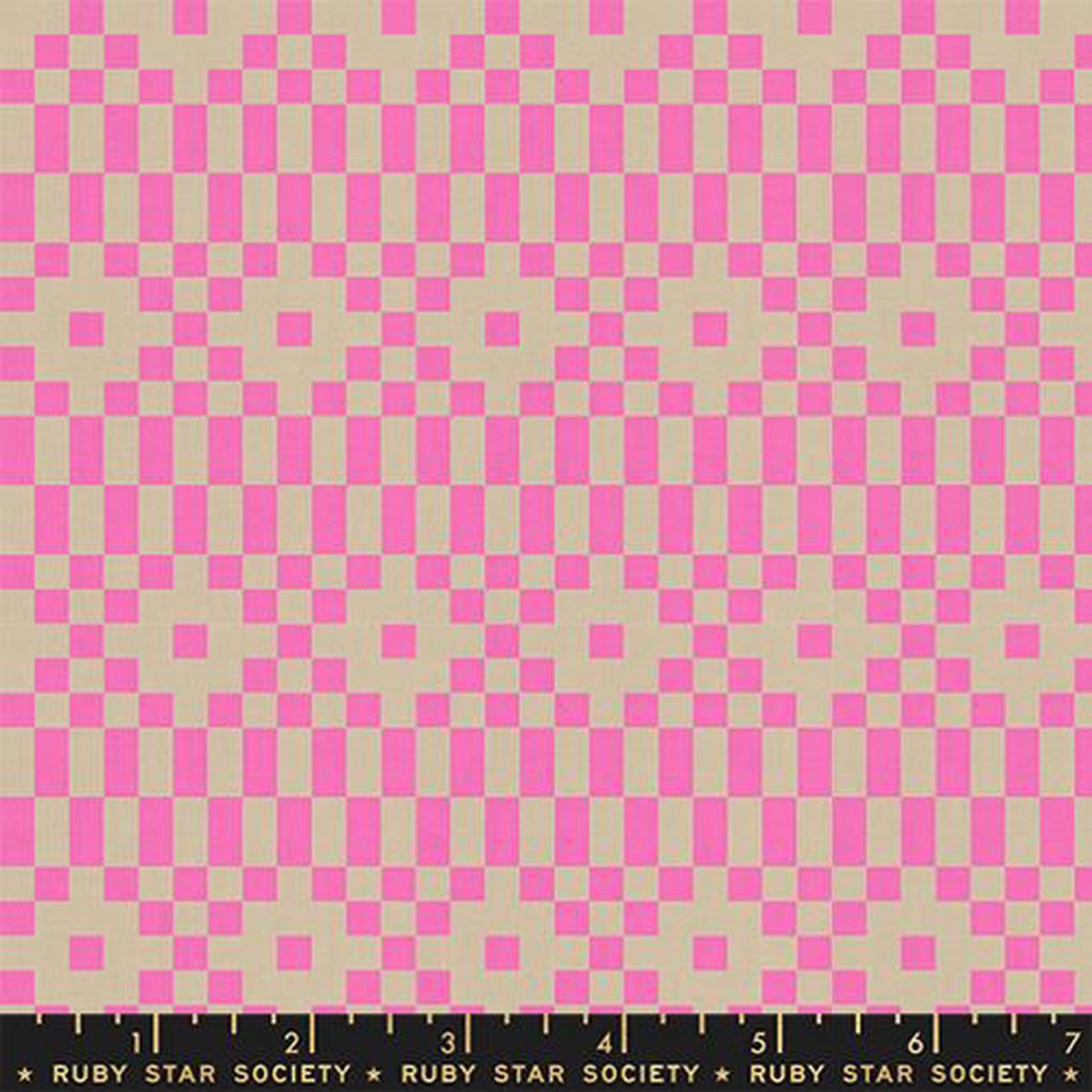 lofi-linens-bitmapped-neon-pink-fabric-by-ruby-star-society