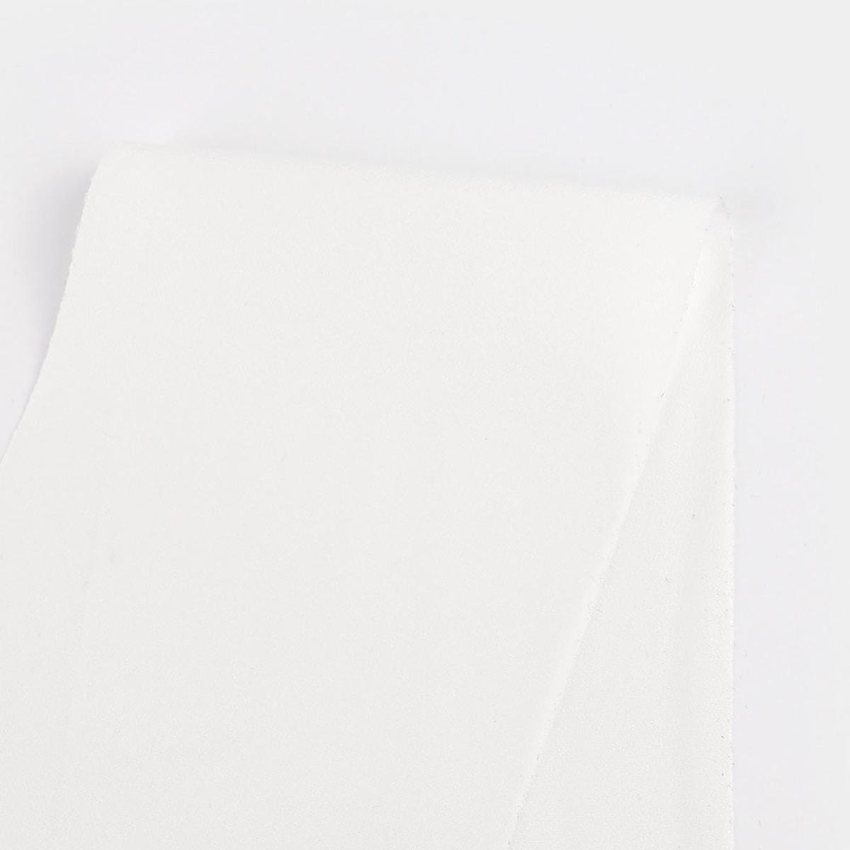 poly-crepe-de-chine-white