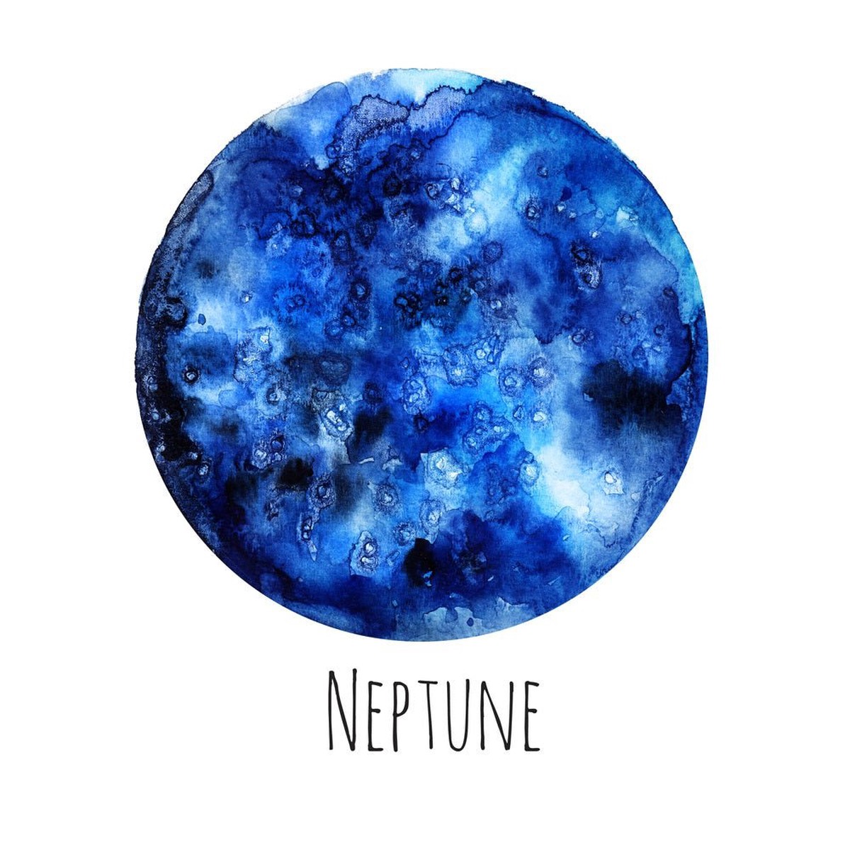 watercolor-planets-neptune-fabric-panel