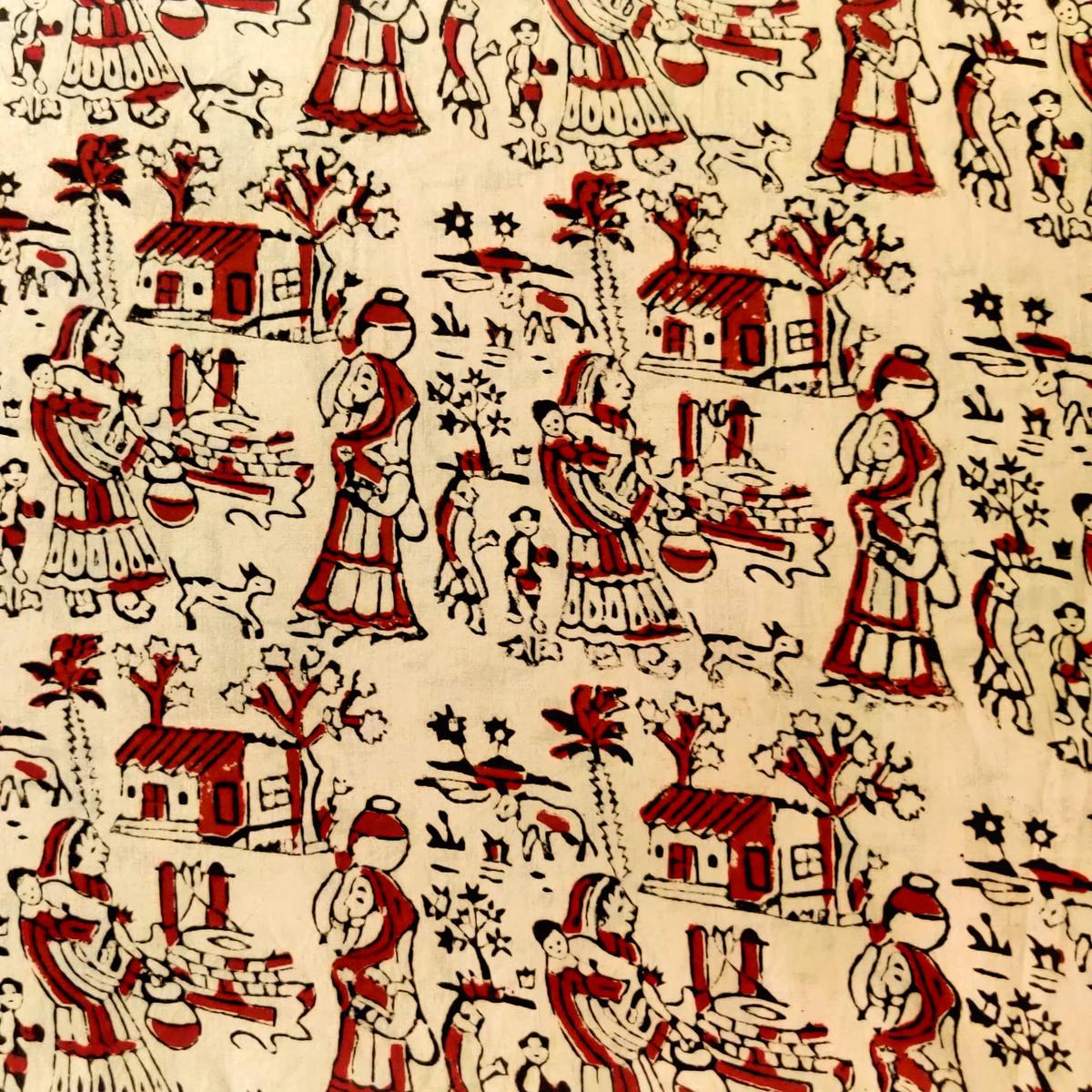 pure-cotton-bagru-cream-with-rust-village-had-block-print-fabric