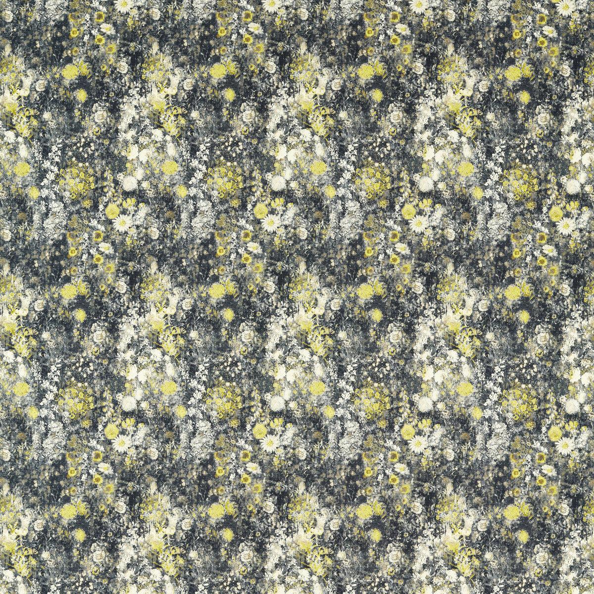 clarke-and-clarke-rosedene-charcoal-chartreuse-fabric-by-the-yard-charcoal-chartreuse