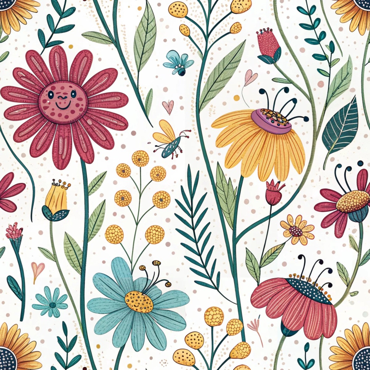comic-wildflowers-pattern-4-quilting-cotton-fabric