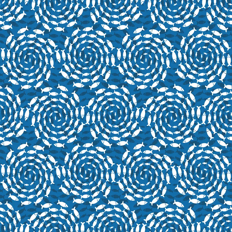 layered-circling-fish-fabric-blue