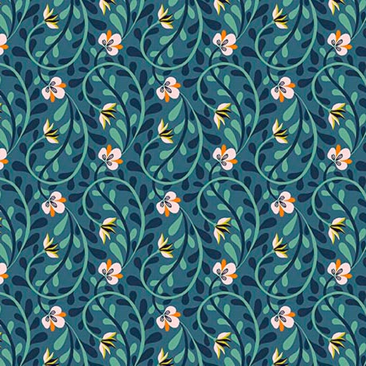 serenade-organic-cotton-fabric-climbing-vines-navy