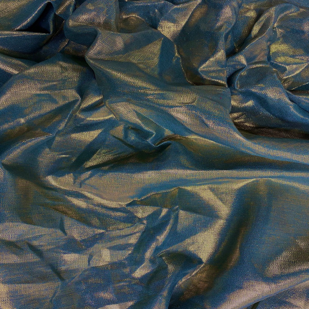 gold-turquoise-metallic-linen