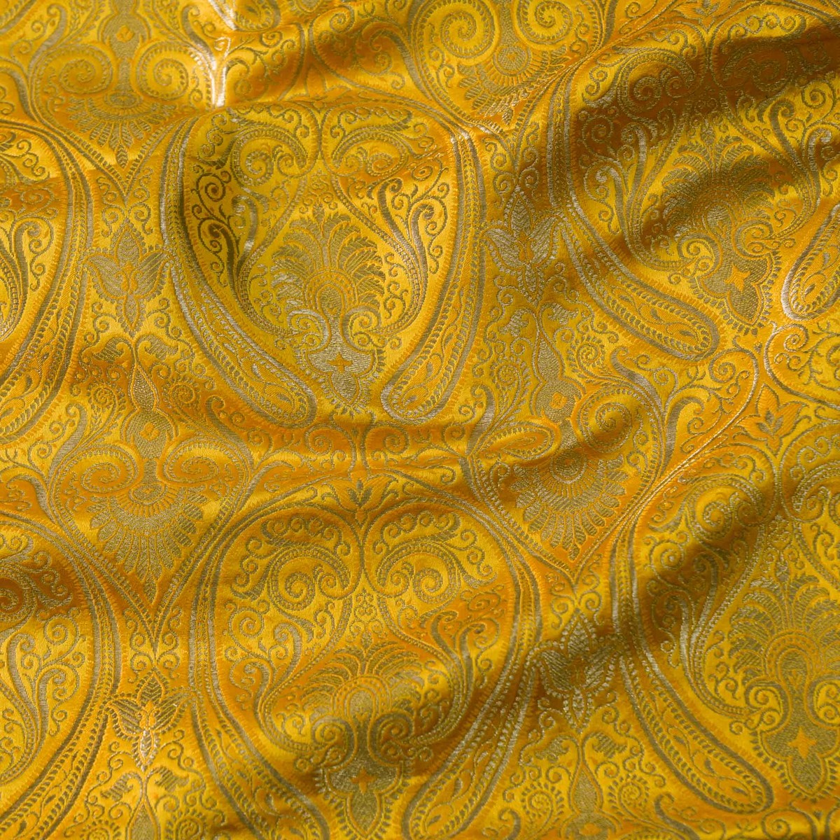 banarasi-brocade-royal-yellow-with-all-over-pattern-woven-fabric