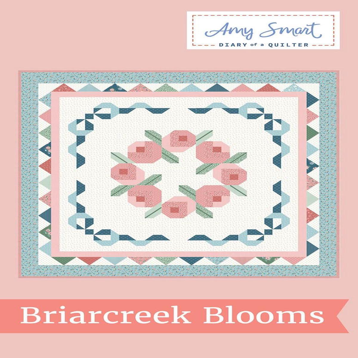 sale-briarcreek-blooms-quilt-pattern-p123-amy-smart-riley-blake-designs-instructions-only-2-sizes-square-quilts