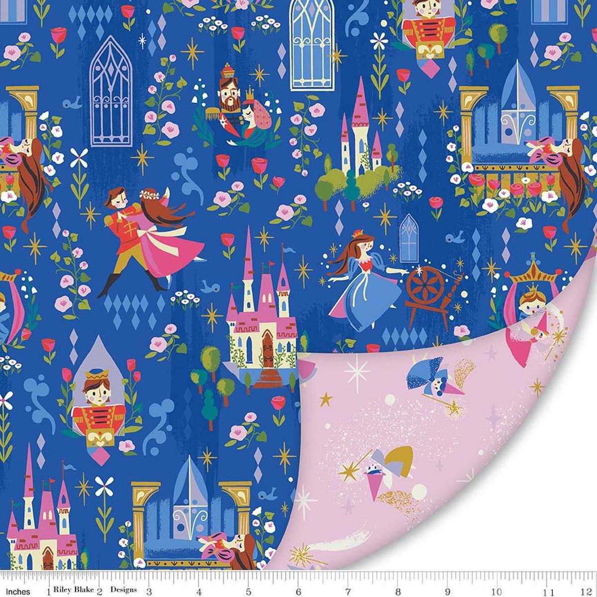 sale-double-lush-velvet-sleeping-beauty-jill-howarth-lv17364-riley-blake-designs-double-sided-plush-no-fray-edge-polyester