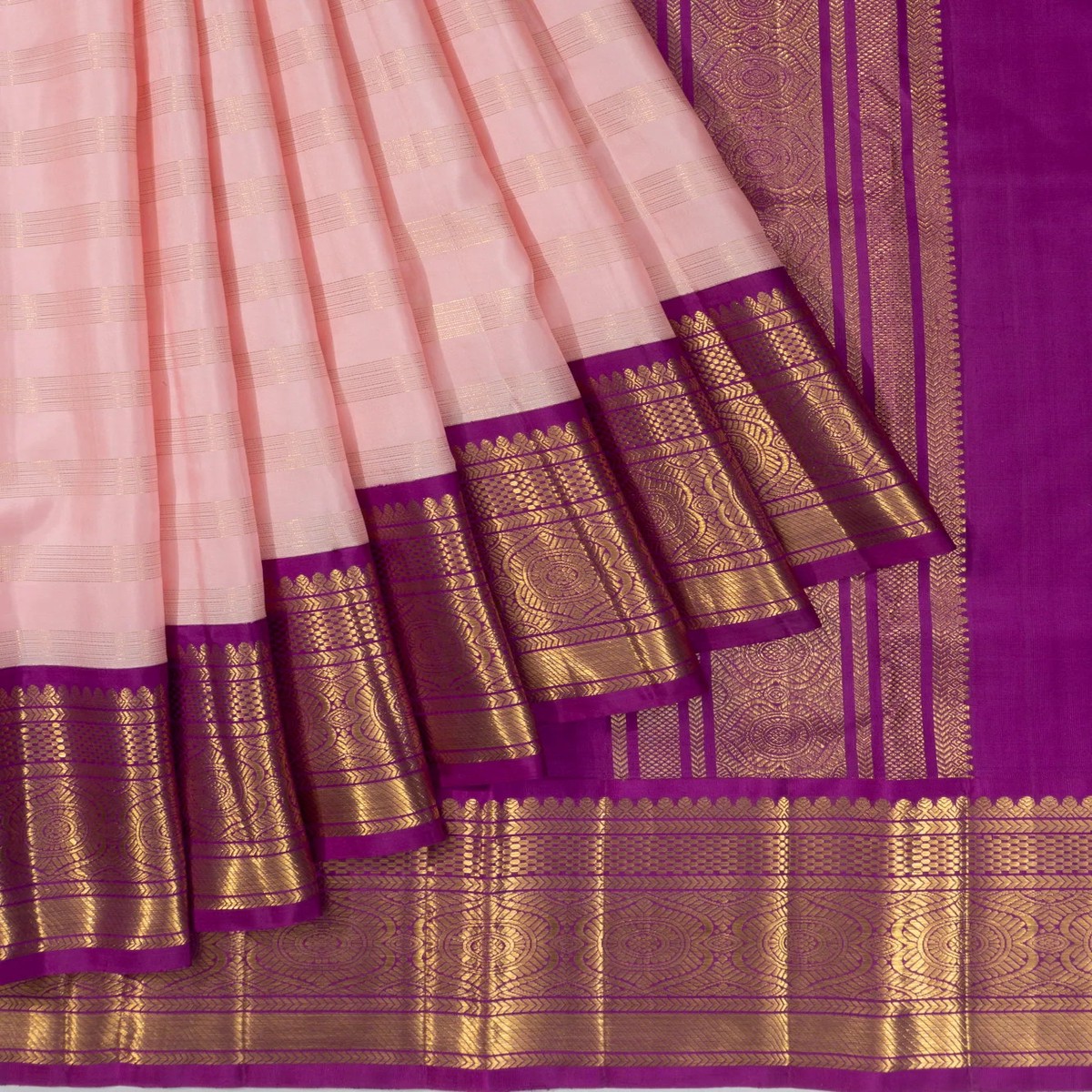 classic-kanchipuram-silk-horizontal-lines-baby-pink-saree