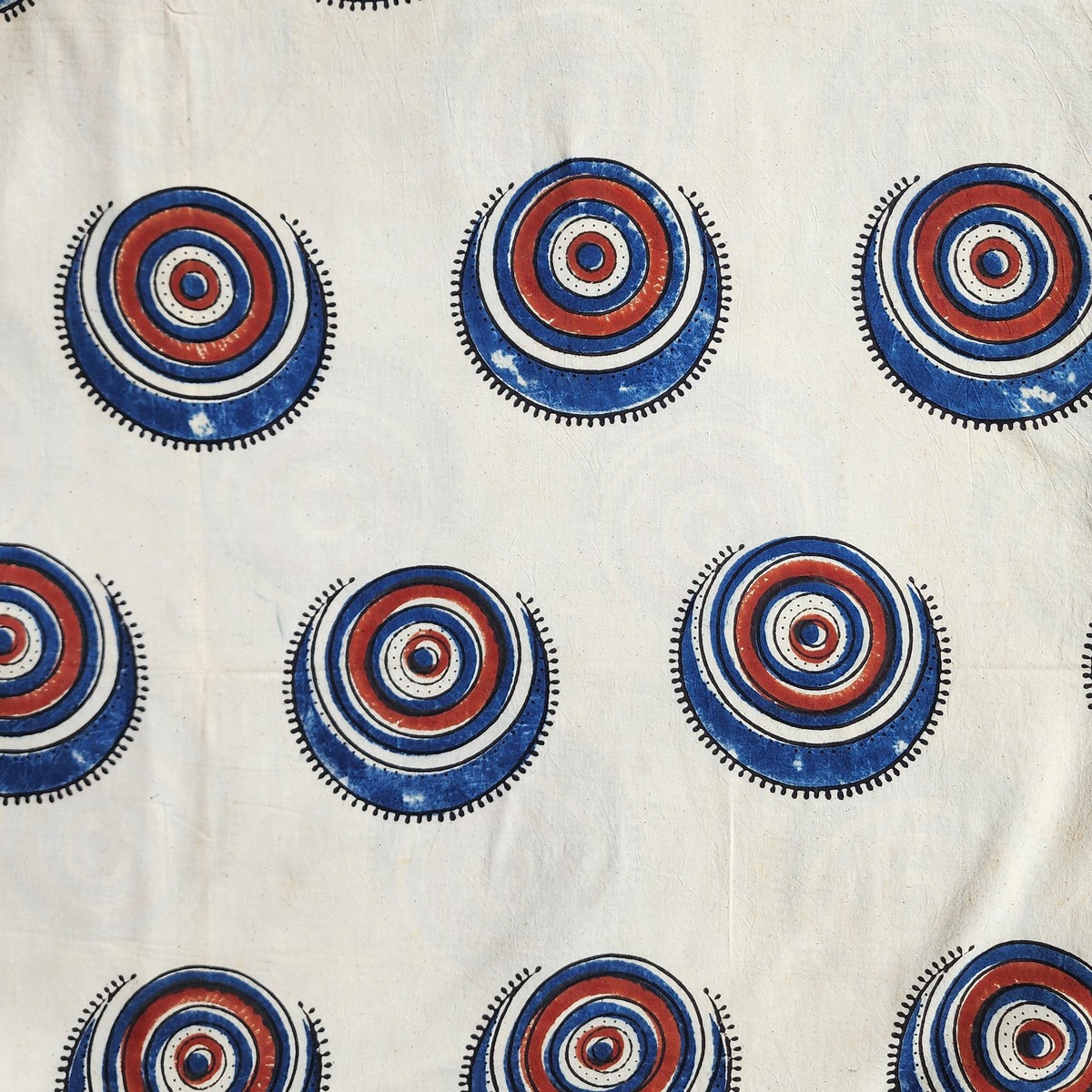 pure-cotton-ajrak-cream-with-blue-and-red-big-circle-motif-hand-block-print-fabric