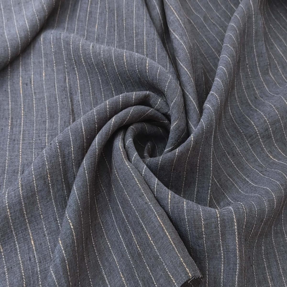 100-linen-stripe-fabric-dark-navy-with-beige-stripes-lightweight-for-various-projects-7294