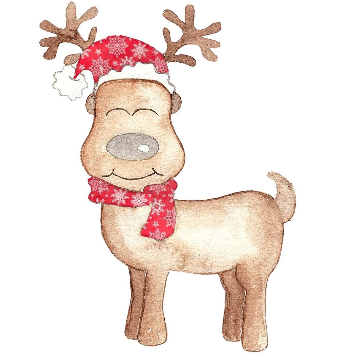 let-it-snow-reindeer-fabric-panel-red