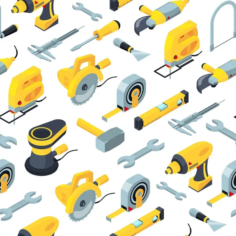 yellow-construction-tools-variation-1-fabric