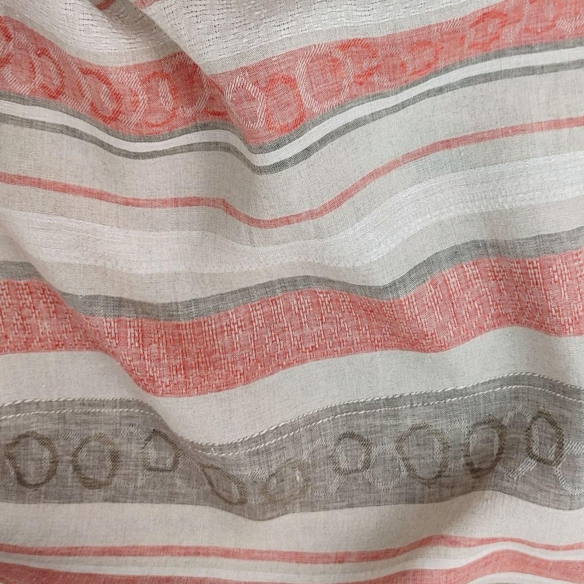 unique-elegance-100-linen-multi-pattern-horizontal-stripe-jacquard-fabric-7136