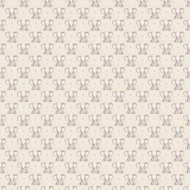 sweet-baby-elephant-florals-fabric-tan