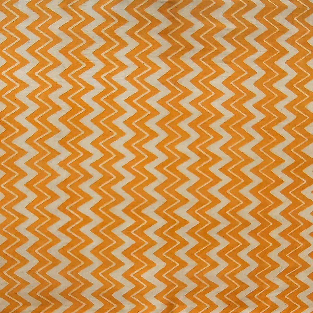 pure-cotton-dabu-light-orange-and-off-white-zig-zag-hand-block-print-fabric