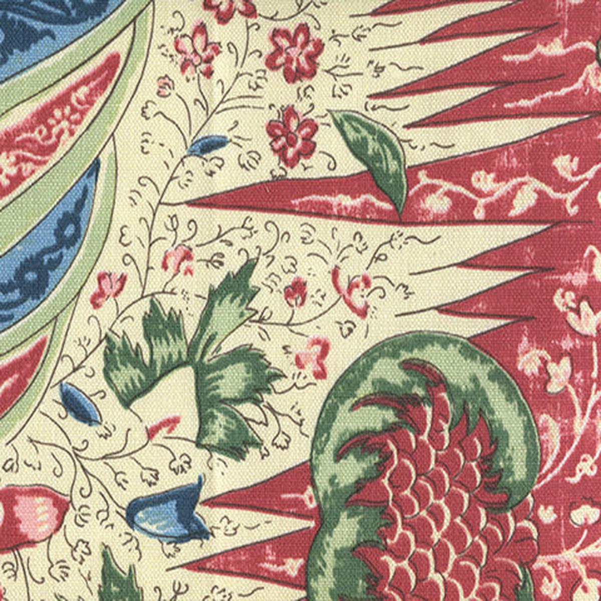 quadrille-fabric-les-indiennes-multicolor-custom-red-blue-olive-green-on-tinted-belgian-linen-cotton