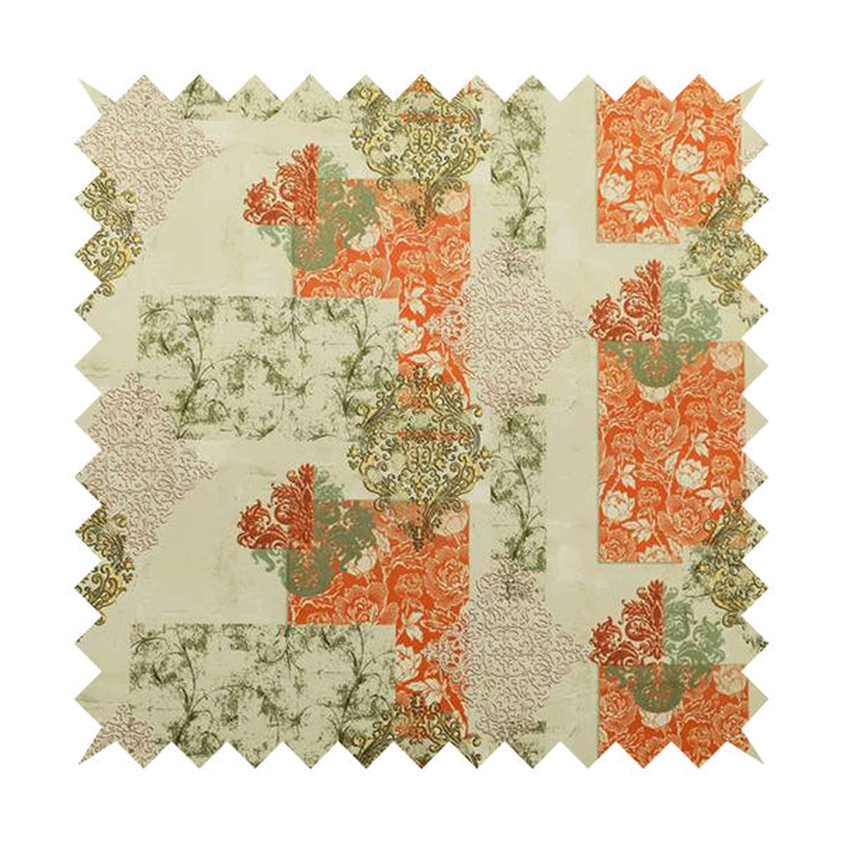 freedom-printed-velvet-fabric-collection-traditional-floral-pattern-in-orange-colours-upholstery-fabric-ctr-58