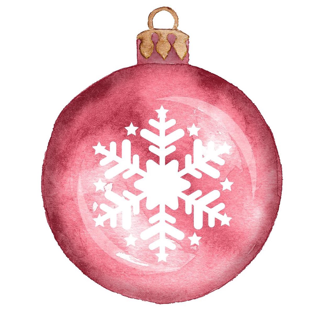 mistletoe-christmas-red-ornament-fabric-panel