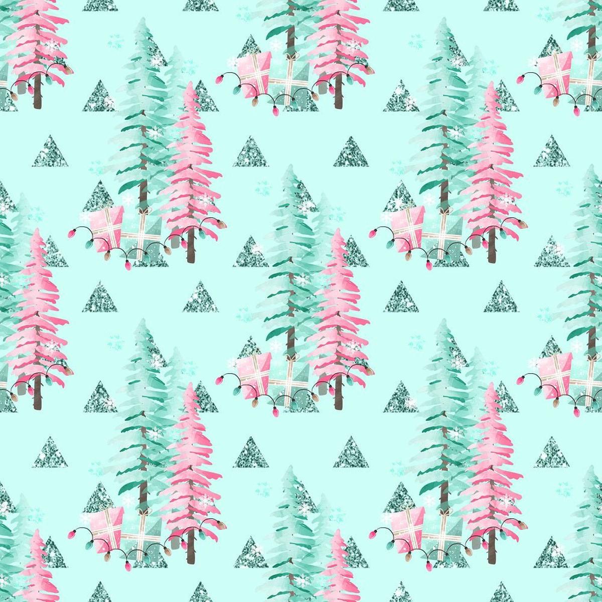 peppermint-christmas-trees-fabric-green